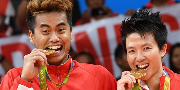 Presiden Jokowi Sampaikan Selamat Perolehan Emas Tontowi-Liliyana